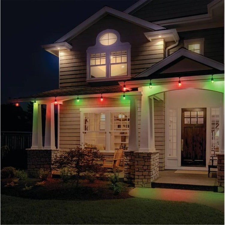 Monster - Guirlande Lumineuse LED pour Patio, Longeur de 35 Pieds, Désign Étanche, Éclairage et Effet multicolores - Simple Boutique