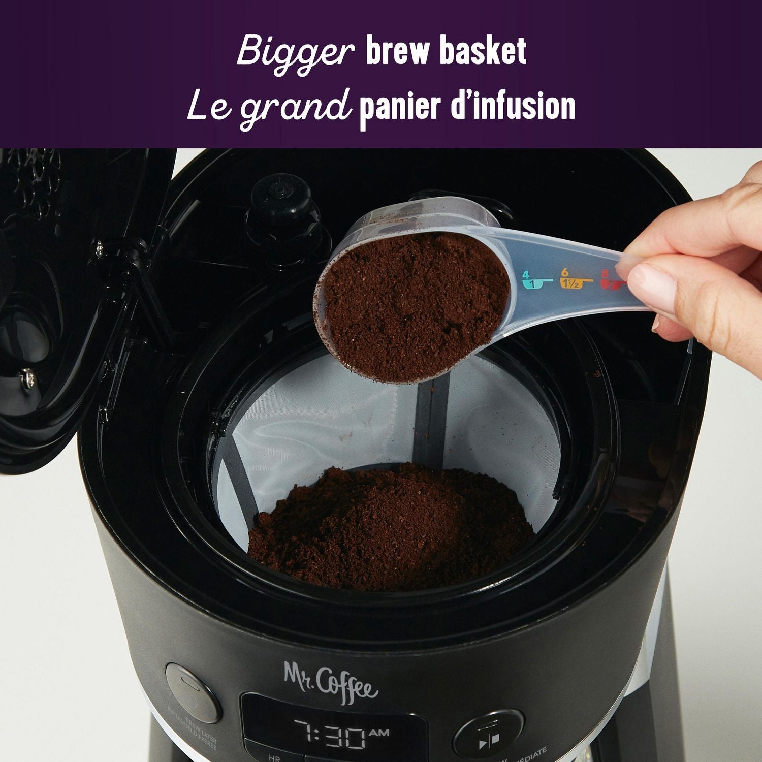 Mr. Coffee - Cafetière Programmable, Capacité de 12 Tasses, Noir - Simple Boutique