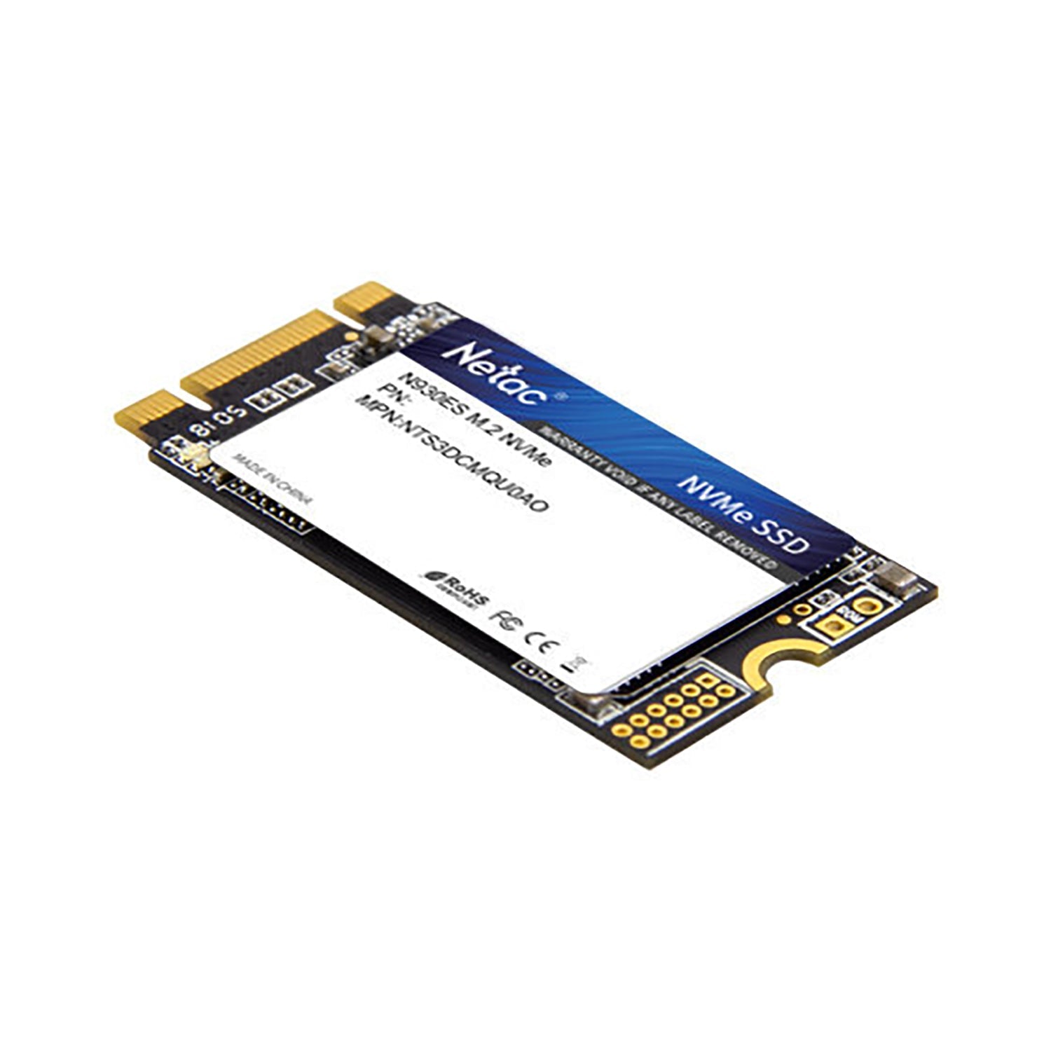 Netac - SSD NVMe M.2 Interne, Capacité de 1TO, PCle Gen 3*2, Norme NVMe 1.3, Haute Efficacité - Simple Boutique