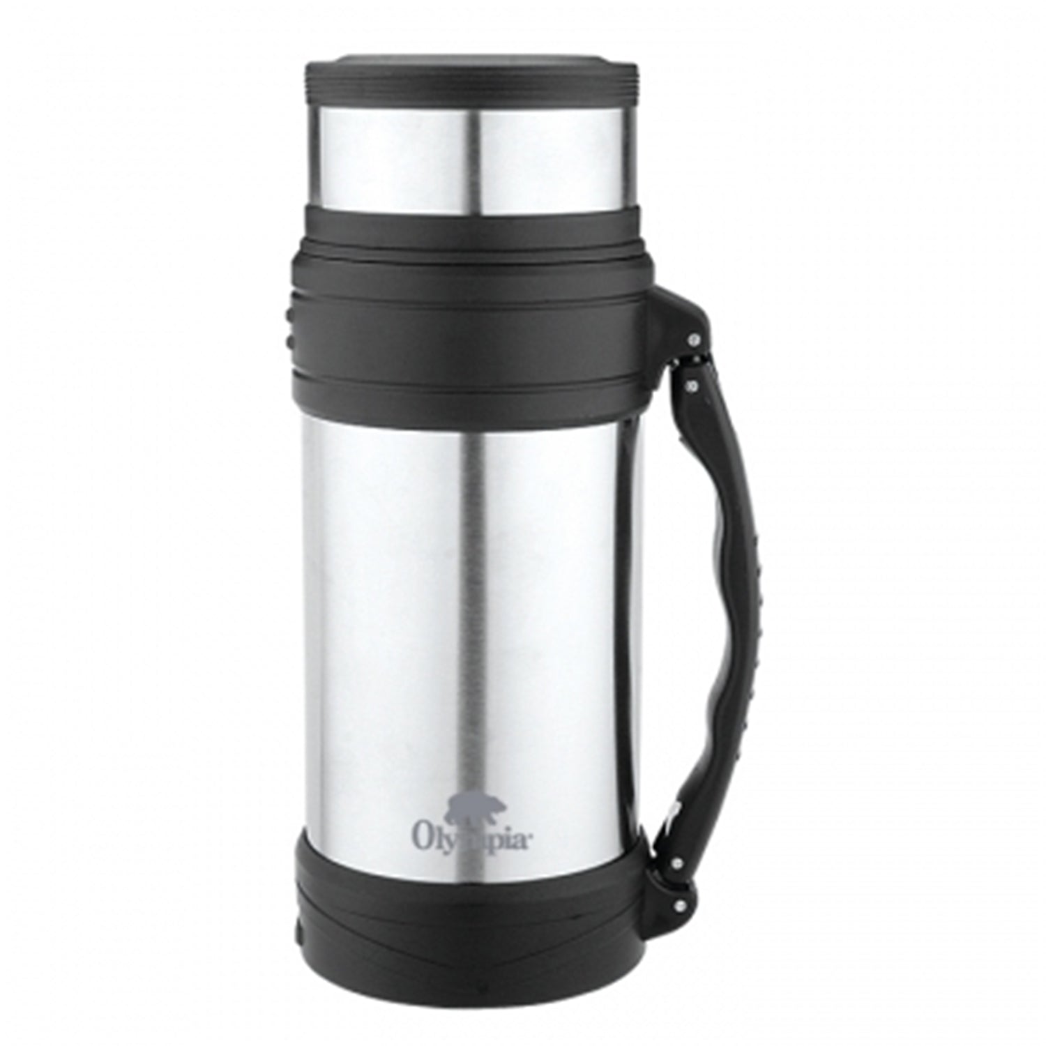 Olympia - Contenant Isotherme pour Boisson ou Nourriture, 1.2L Argenté - Simple Boutique