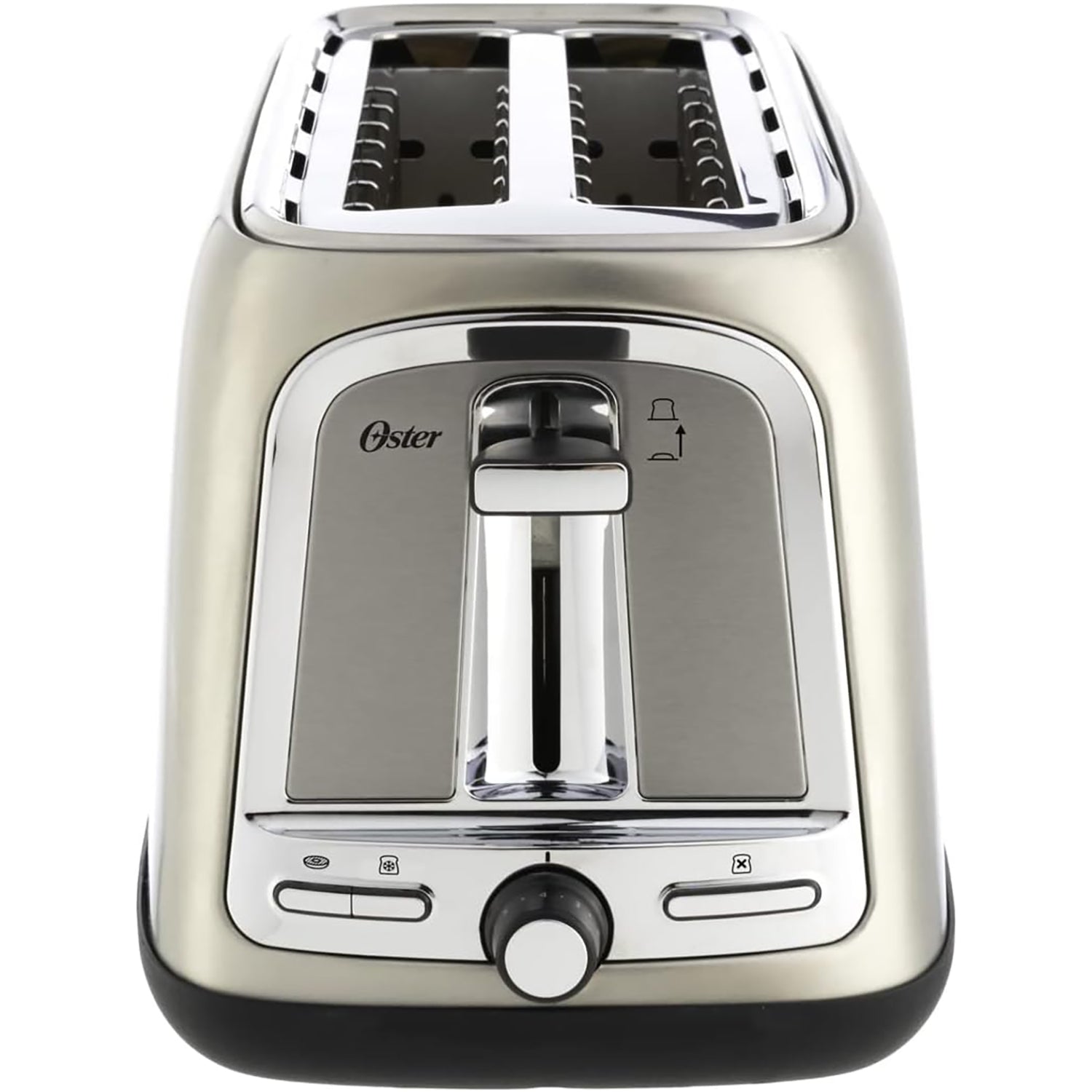 Oster - Grille-Pain à Quatre Tranches à Fentes Longues, 1500W, Acier Inoxydable - Simple Boutique