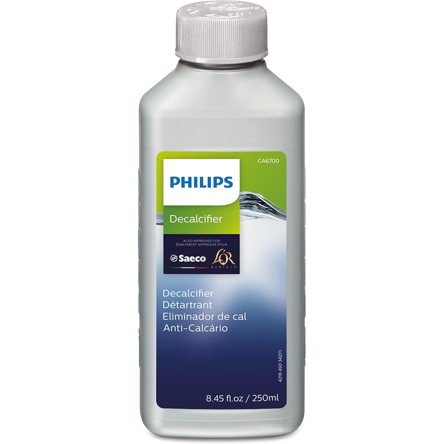 Philips - Détartrant pour Machine à Expresso, Pour 1 Cycle de Détartrage, 250ml - CA6700/47 - Simple Boutique