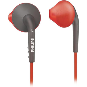 Philips - Écouteurs Intra-Auriculaire Filaire ActionFit Avec Microphone et Télécommande Intégré, Gris et Orange - Simple Boutique