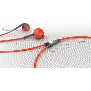 Philips - Écouteurs Intra-Auriculaire Filaire ActionFit Avec Microphone et Télécommande Intégré, Gris et Orange - Simple Boutique