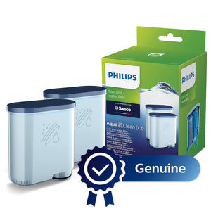Philips - Lot de 2 Filtres à Eau et Calcaire AquaClean pour Machine à Expresso, Pas de Détartrage Jusqu'à 5 000 Tasses - CA6903/22 - Simple Boutique