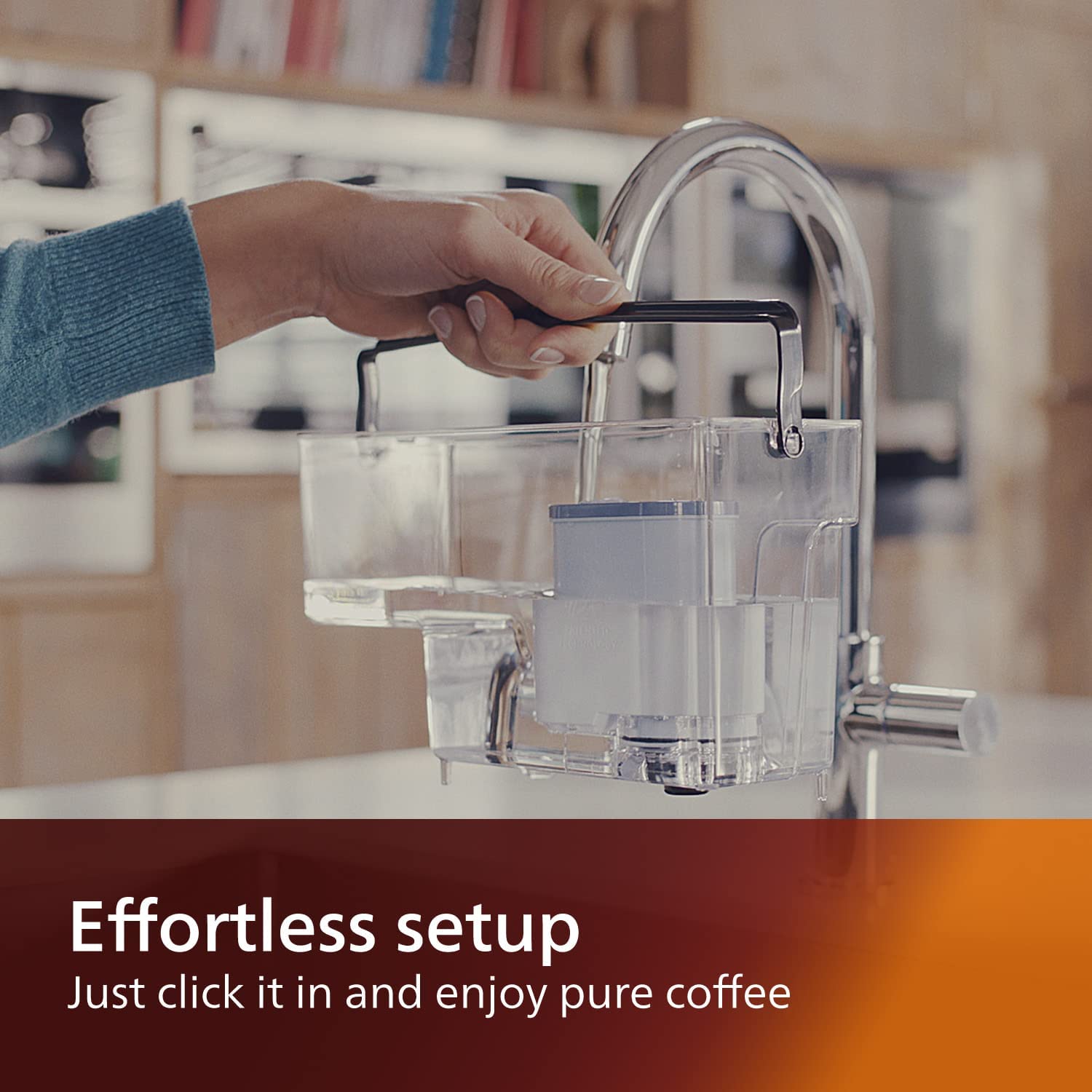 Philips - Lot de 2 Filtres à Eau et Calcaire AquaClean pour Machine à Expresso, Pas de Détartrage Jusqu'à 5 000 Tasses - CA6903/22 - Simple Boutique