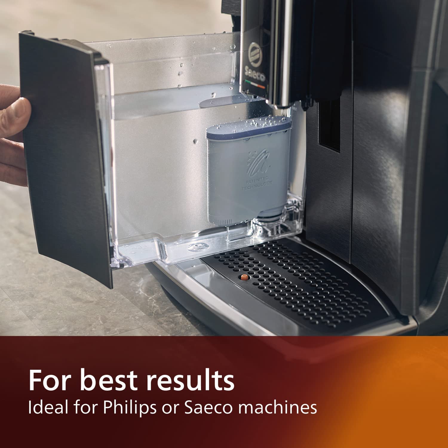 Philips - Lot de 2 Filtres à Eau et Calcaire AquaClean pour Machine à Expresso, Pas de Détartrage Jusqu'à 5 000 Tasses - CA6903/22 - Simple Boutique