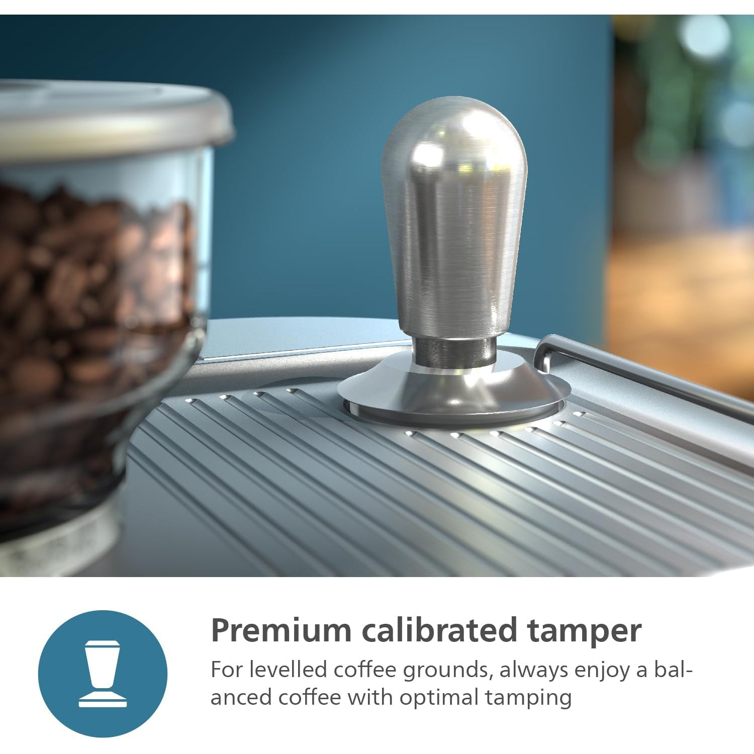 Philips - Machine à Espresso Semi-Automatique BaristaBrew, Tasseur Calibré, Bac à Grains de 250g - PSA3218/01 - Simple Boutique