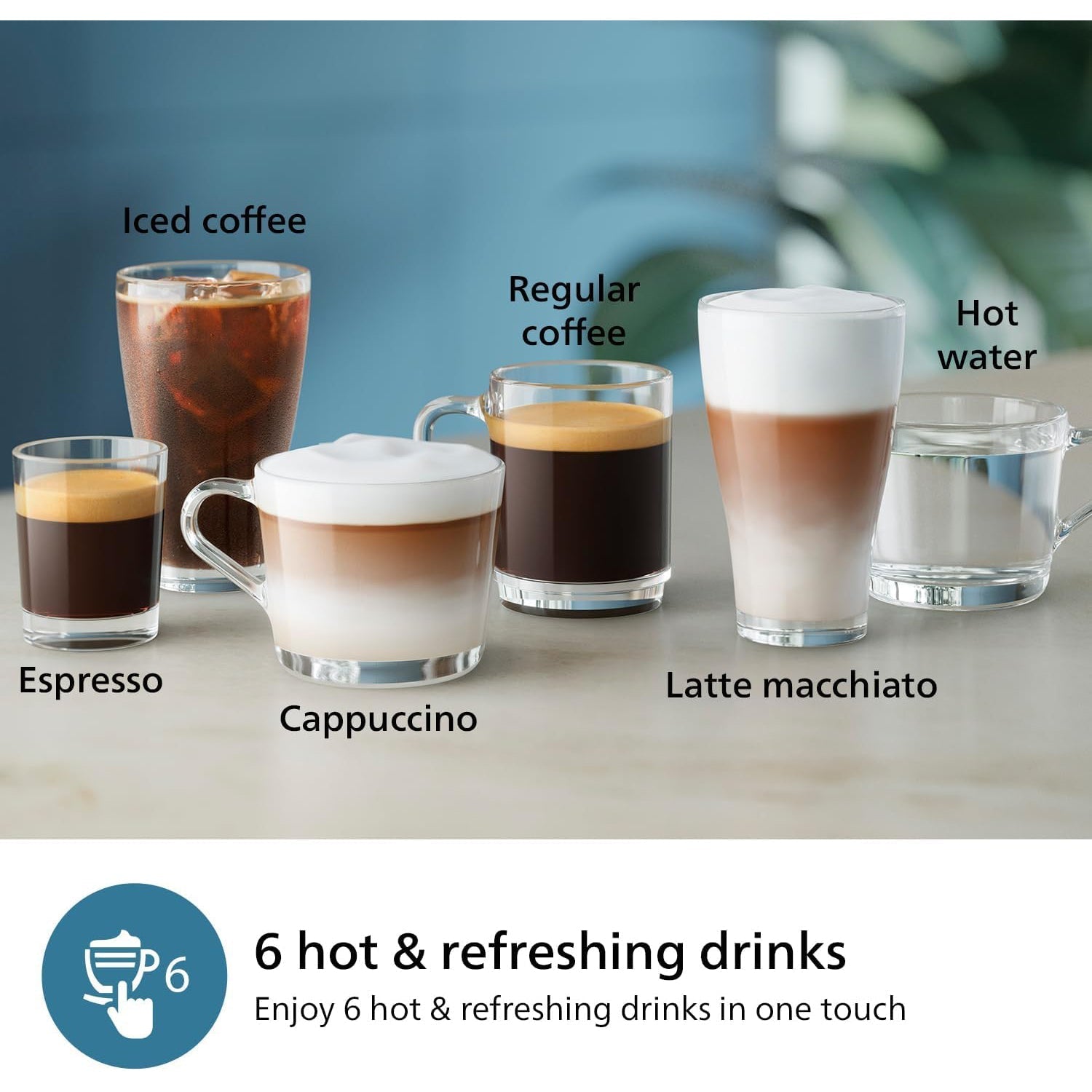 Philips - Machine à Expresso Automatique LatteGo 3300, 6 Choix de Boissons, Broyeur en Céramique - EP3347/90 - Simple Boutique