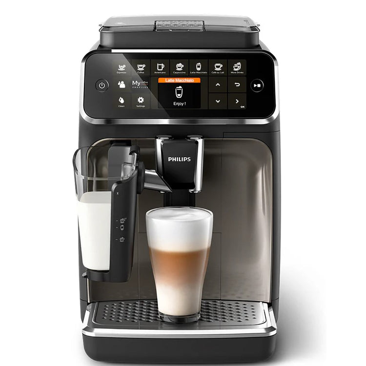 Philips - Machine à Expresso Automatique LatteGo 4300, 8 Choix de Boissons, Broyeur en Céramique - EP4347/94 - Simple Boutique