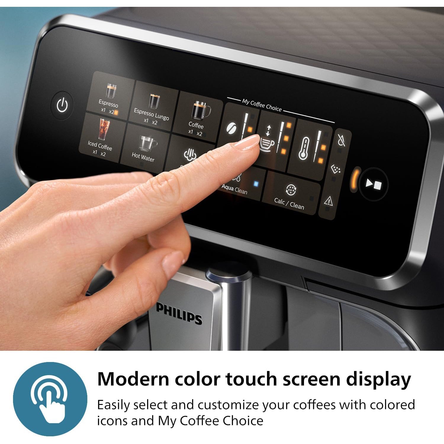 Philips - Machine à Expresso Automatique Serie 3300, 5 Choix de Boissons, Broyeur en Céramique - EP3326/90 - Simple Boutique