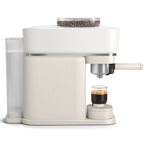 Philips - Machine à Expresso Baristina, 16 Bars de Pression, Mousseur à Lait Inclus, Blanc - BAR303/00 - Simple Boutique