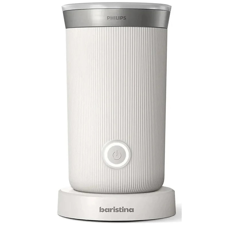 Philips - Machine à Expresso Baristina, 16 Bars de Pression, Mousseur à Lait Inclus, Blanc - BAR303/00 - Simple Boutique