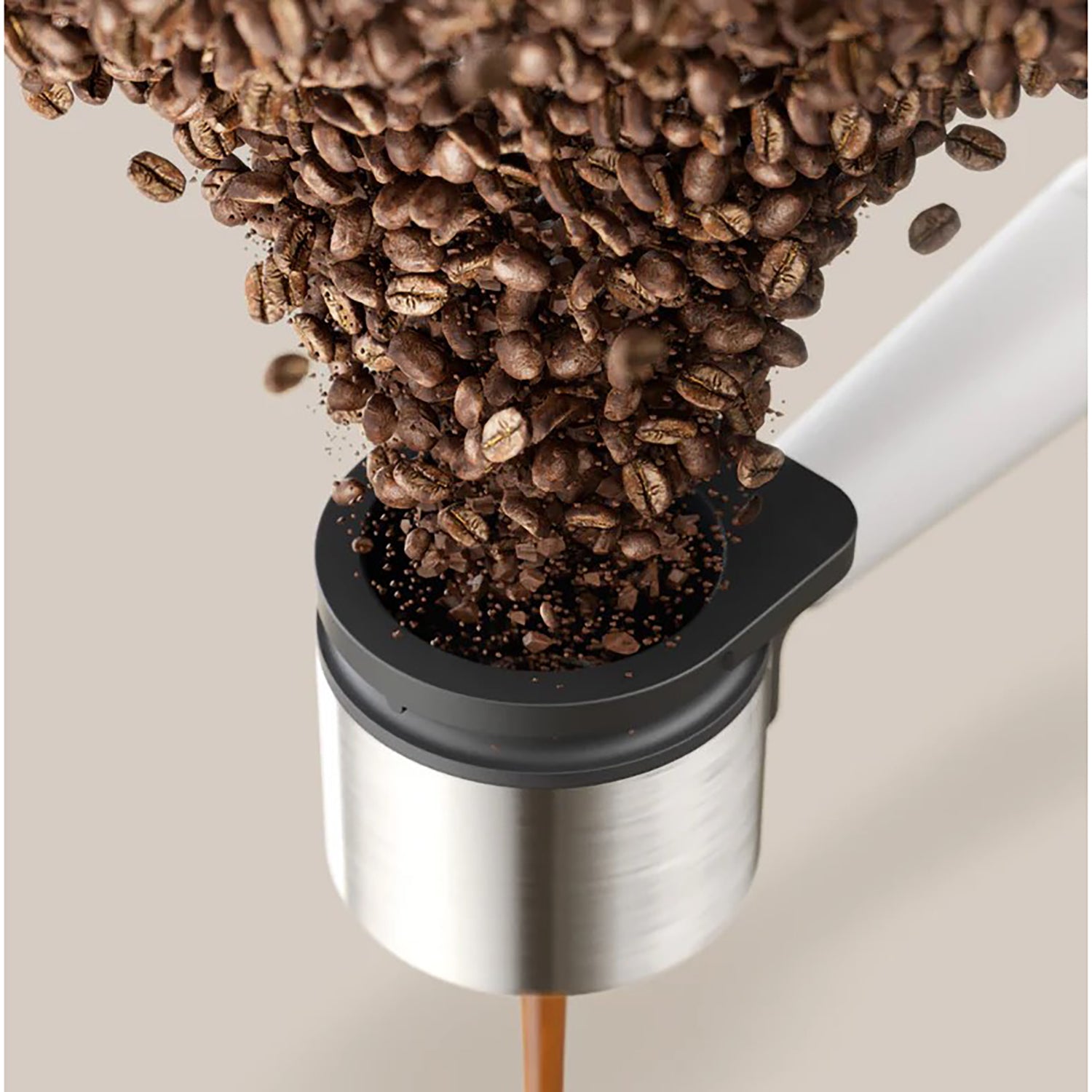 Philips - Machine à Expresso Baristina, 16 Bars de Pression, Mousseur à Lait Inclus, Blanc - BAR303/00 - Simple Boutique