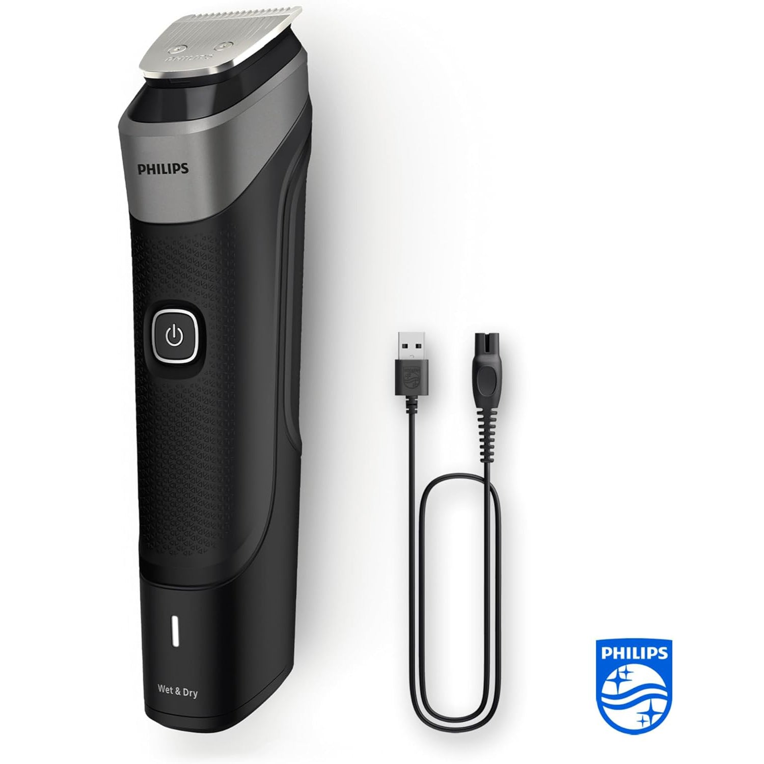 Philips - Tondeuse Personnelle Tout-en-Un Série 5000, Pour Visage, Tête et Corps, Lame en Acier Auto-affutées - Simple Boutique