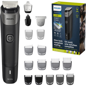Philips - Tondeuse Personnelle Tout-en-Un Série 5000, Pour Visage, Tête et Corps, Lame en Acier Auto-affutées - Simple Boutique