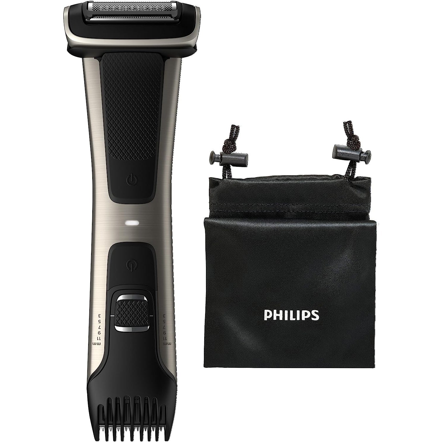 Philips - Tondeuse Personnelle Tout-en-Un pour Le Corps Série 7000, Étanche, Cinq Réglages de Longueur - Simple Boutique