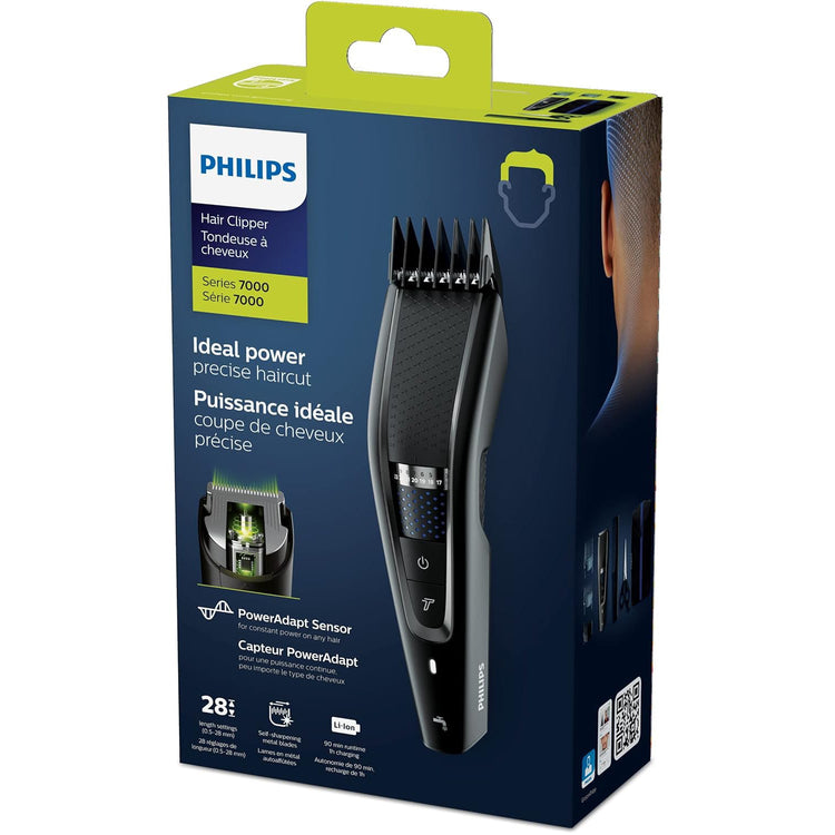 Philips - Tondeuse Personnelle pour Cheveux, Séries 7000, Lavable, Sans-Fil - Simple Boutique