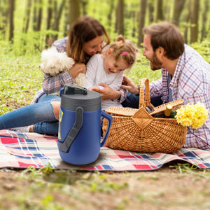 Pinnacle - Carafe à Eau Isotherme Portable, Capacité de 2,5 Litres, Étanche, Bleu - Simple Boutique