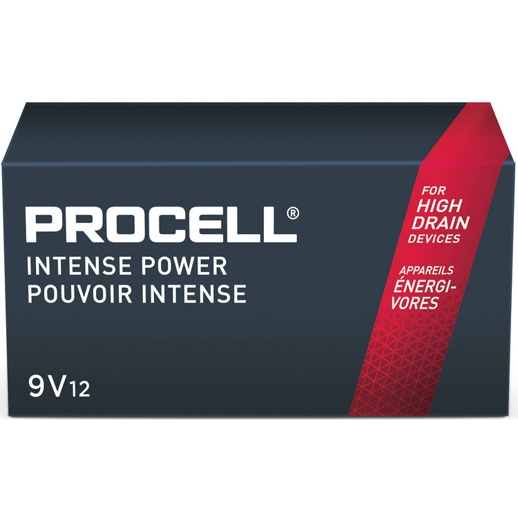 Procell - Piles Alacalines Intense Power 9V, Emballage de 12 - Simple Boutique