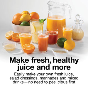 Proctor Silex - Presse Agrumes Électrique, Capacité de 1 Litre, Contrôle de la Pulpe, Blanc - Simple Boutique