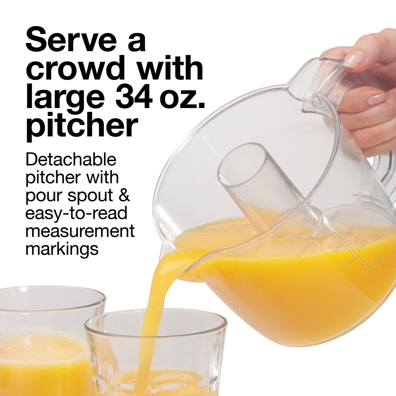 Proctor Silex - Presse Agrumes Électrique, Capacité de 1 Litre, Contrôle de la Pulpe, Blanc - Simple Boutique