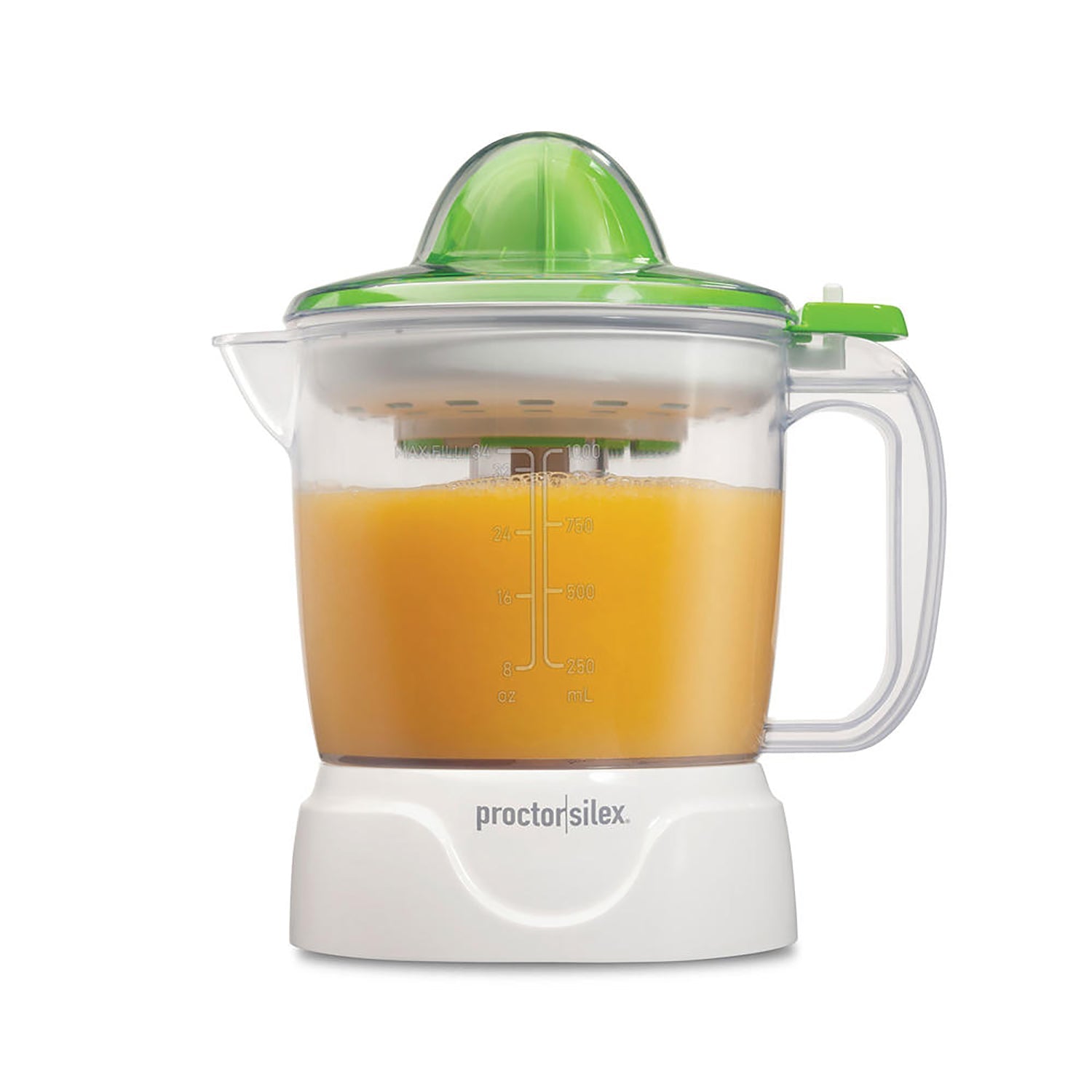Proctor Silex - Presse Agrumes Électrique, Capacité de 1 Litre, Contrôle de la Pulpe, Blanc - Simple Boutique