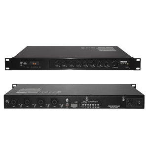 Prologue SA-120 - Amplificateur Mono 120W RMS, Sorties 70V et 8 ohms, 4 Entrées Micro/ligne, 1 entrée AUX stéréo, lecteur MP3 USB-SD, Tuner, Bluetooth, 1U - Simple Boutique