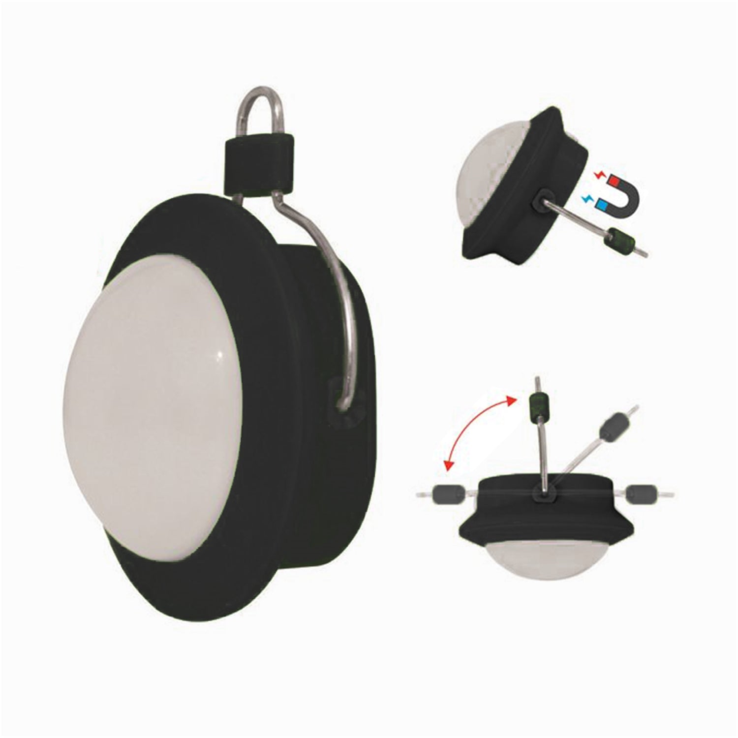 RCA - Lumière COBLED portable de Travail ou Camping, 120 Lumens, Noir - Simple Boutique