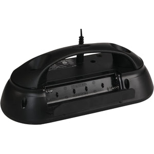 RCA Radio-Réveil avec AM/FM Numérique et Alertes Météo NOAA, Alimentation Électrique ou à Piles, Noir - RCWR7V - Simple Boutique