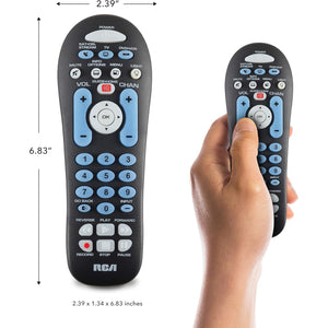 RCA - Télécommande Universelle Platinum Pro pour 3 Appareils, Gris - Simple Boutique