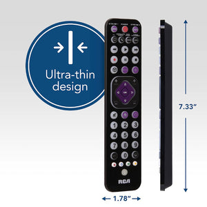 RCA - Télécommande Universelles Rechargeable avec Touches pour Appareil de Diffusion en Continu - Simple Boutique