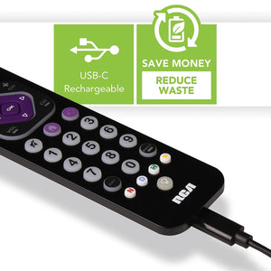 RCA - Télécommande Universelles Rechargeable avec Touches pour Appareil de Diffusion en Continu - Simple Boutique