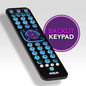 RCA - Télécommande Universelles Rechargeable avec Touches pour Appareil de Diffusion en Continu - Simple Boutique