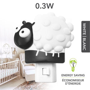 RCA - Veilleuse pour Enfant au LED en Forme de Mouton, Blanc - Simple Boutique