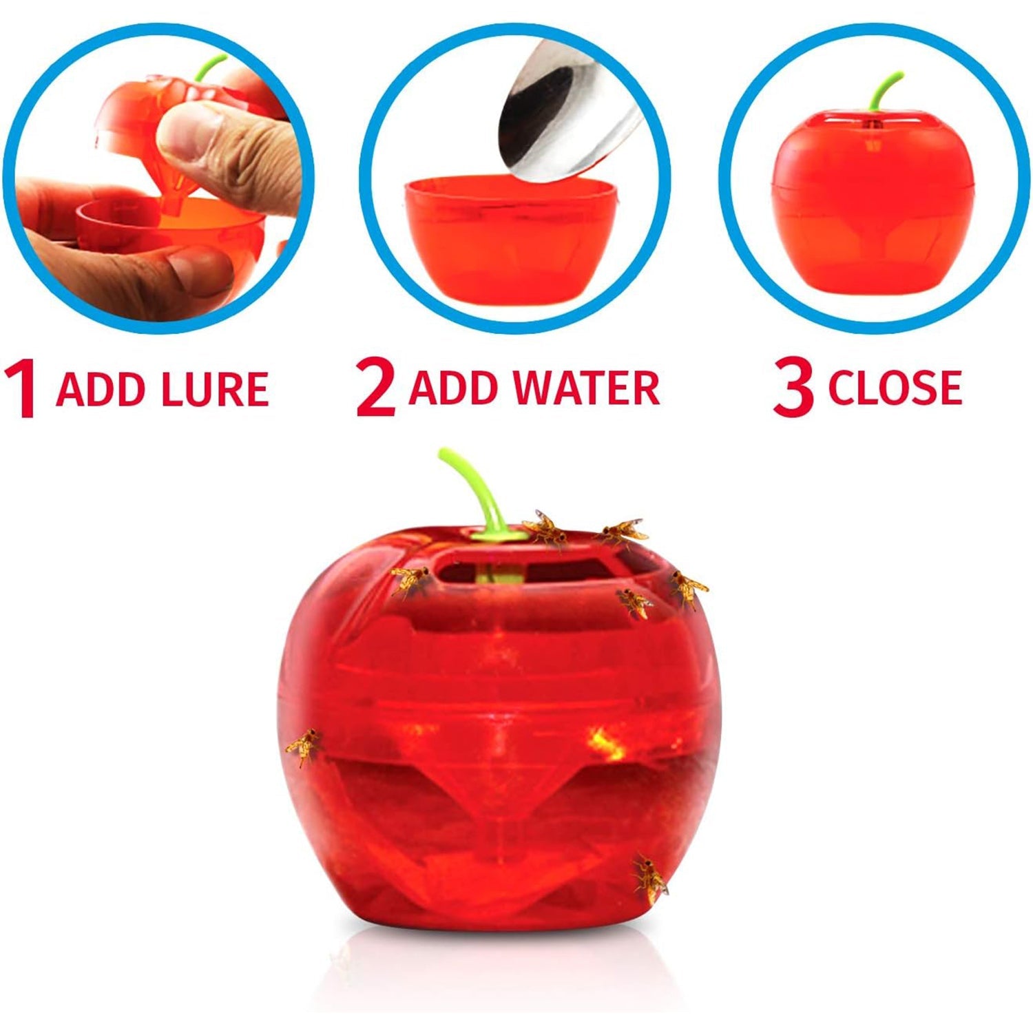 Raid - Ensemble de 2 Pièges à Mouche à Fruits, Approvisionnement de 120 Jours, Sans Insecticide - Simple Boutique