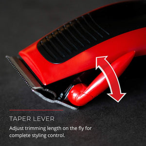 Remington - Trousse de Coupe de Cheveux 16 Morceaux, Lame en Acier Inoxydable, Rouge - Simple Boutique