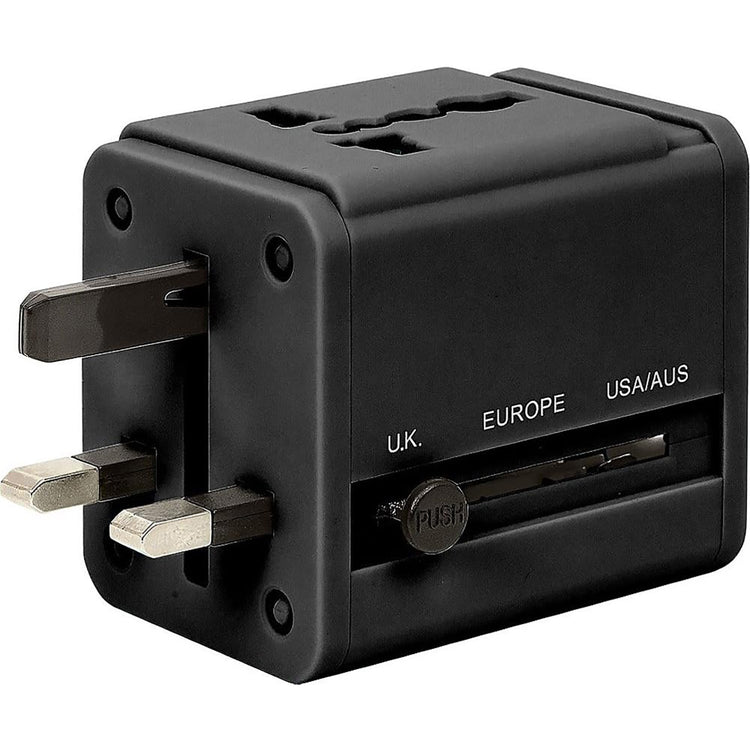 Retrak - Adaptateur de Voyage Universel avec Deux Ports USB, Noir - Simple Boutique