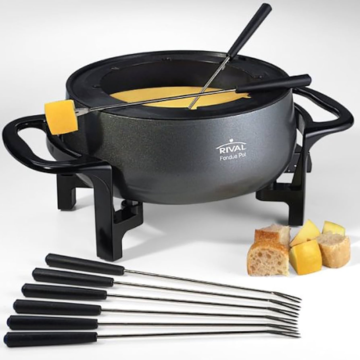Rival - Poêlons Électrique à Fondue, Capacité de 2.8 Litres, Revêtement Antiadhésif - Simple Boutique