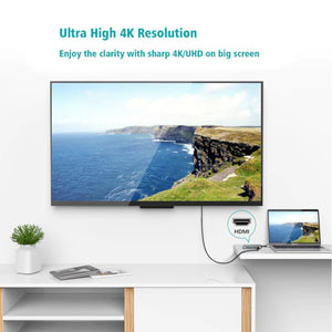Rockstone - Hub USB Type-C 8 en 1, USB-A, HDMI, Lecteurs de Carte SD et Micro SD et Plus - Simple Boutique