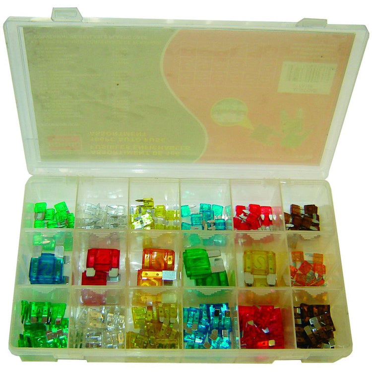 Rodac - Assortiment De Fusibles Mini, Standard et Maxi, 166 Pièces - Simple Boutique