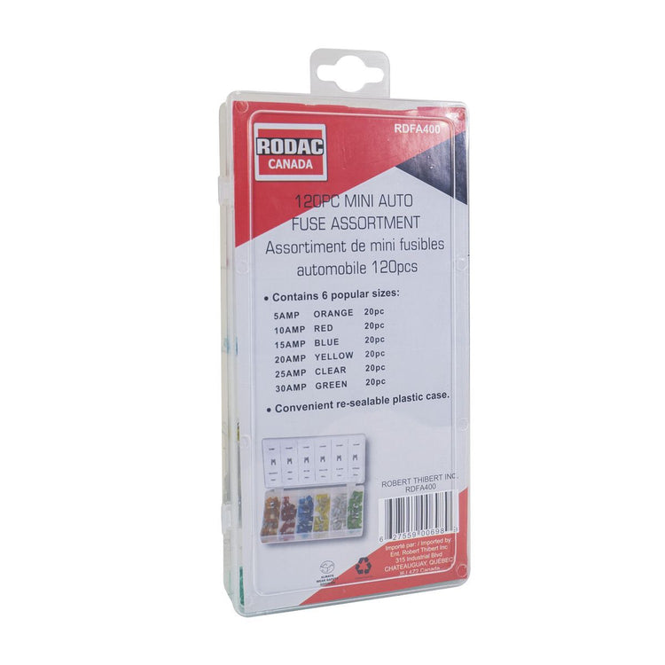 Rodac - Assortiment de 100 Fusibles ATO et Mini pour Voiture - Simple Boutique