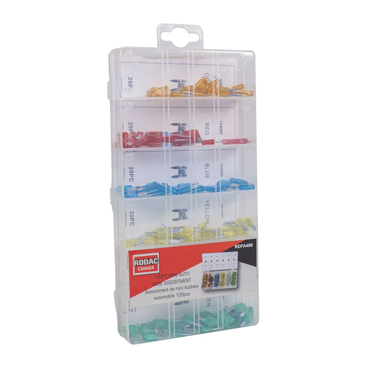Rodac - Assortiment de 100 Fusibles ATO et Mini pour Voiture - Simple Boutique