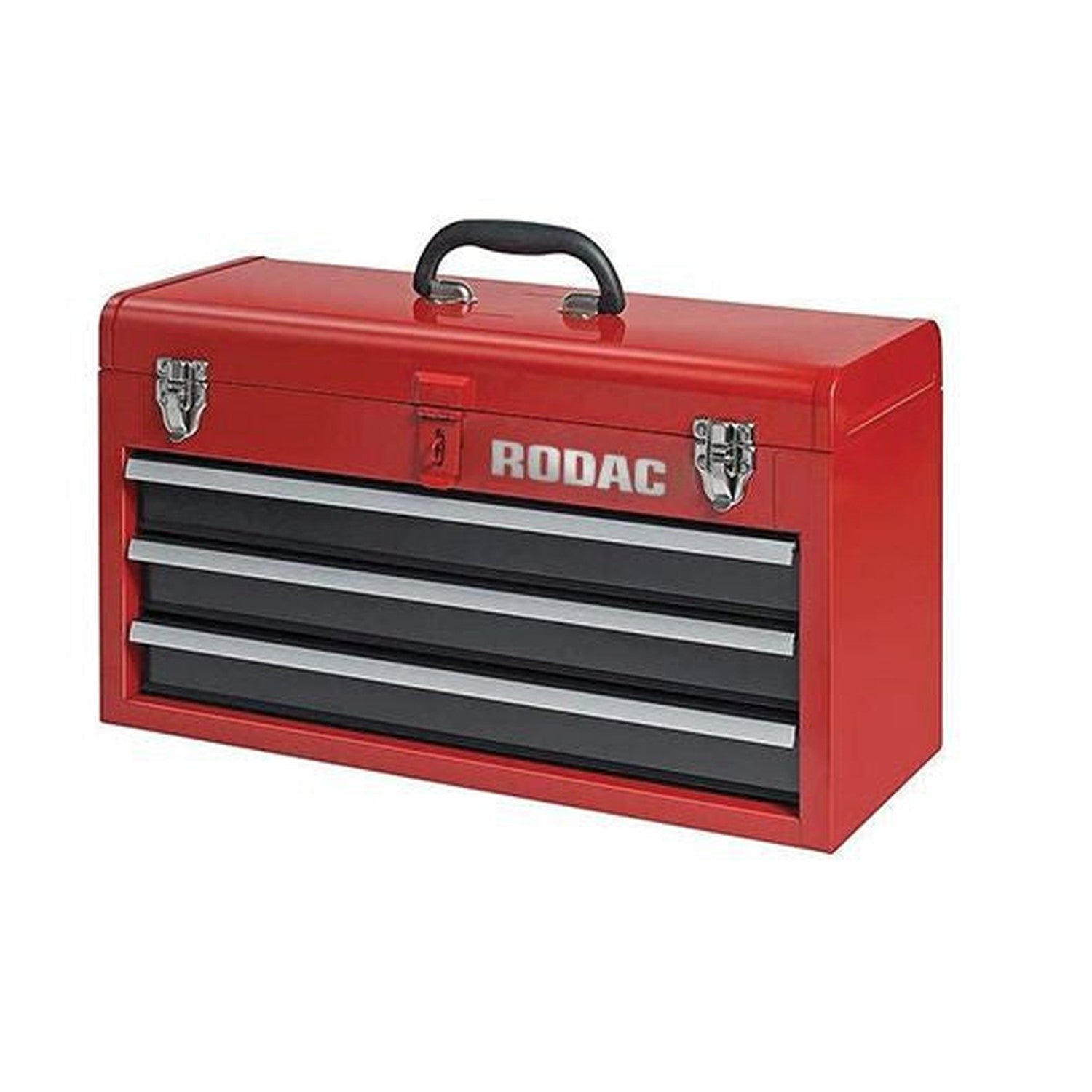 Rodac - Boîte à outils portable 3 tiroirs rouge en métal - Simple Boutique