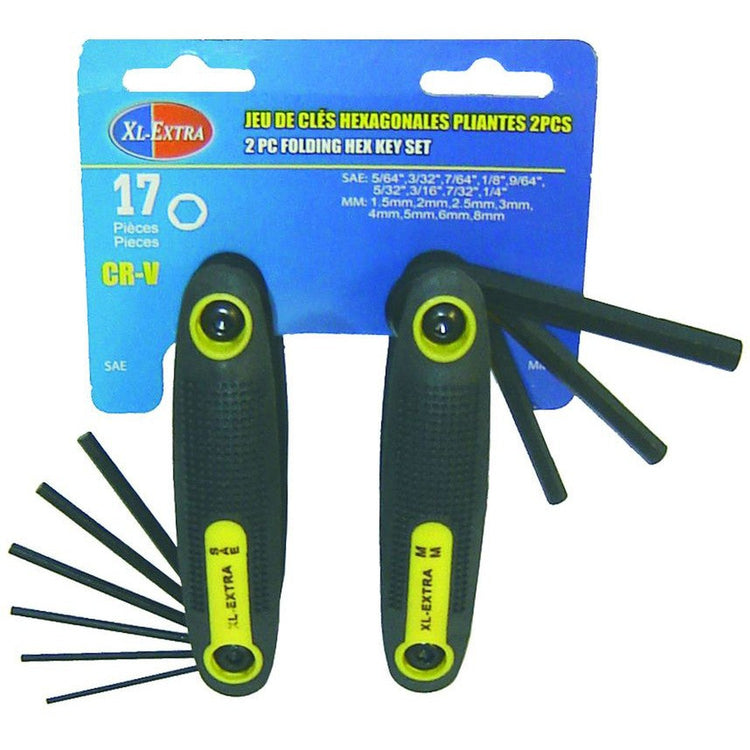 Rodac - Clés Hexagonales Pliantes-17 Pcs - Simple Boutique