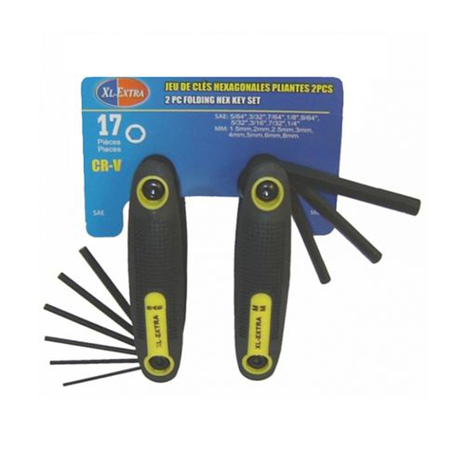 Rodac - Clés Hexagonales Pliantes-17 Pcs - Simple Boutique