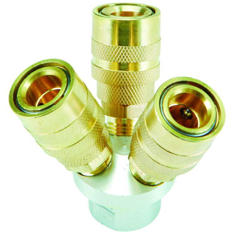 Rodac - Connecteur À Air À 3 Voies À Connexion Rapide - Simple Boutique