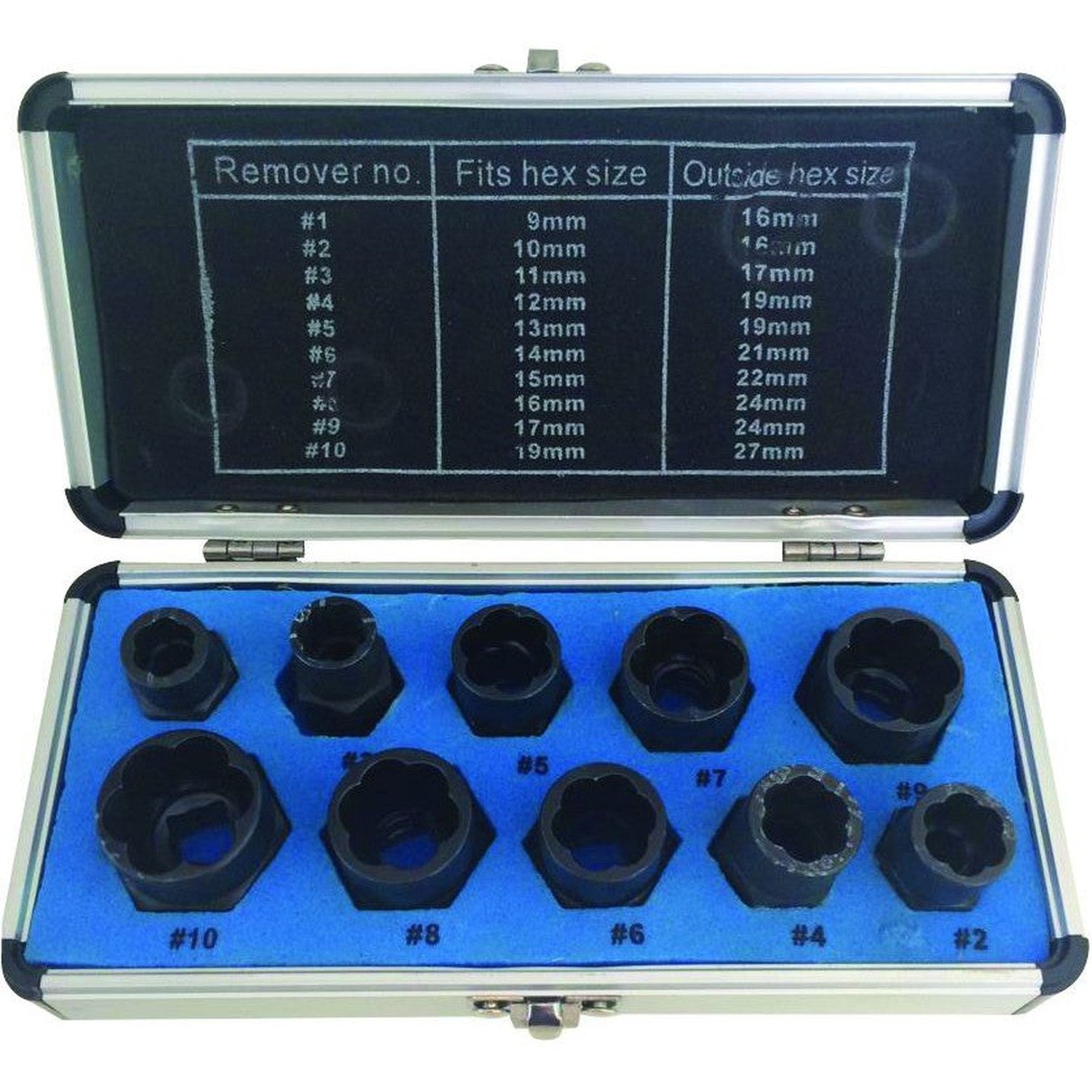 Rodac - Ensemble D'Extracteurs À Douille ''Twist'' (10 Pièces. • Met) - Simple Boutique
