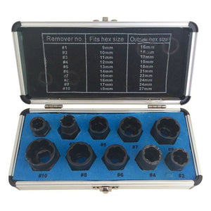 Rodac - Ensemble D'Extracteurs À Douille ''Twist'' (10 Pièces. • Met) - Simple Boutique