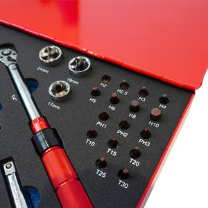 Rodac - Ensemble de clé dynamométrique à prises 1/2", 3/8" et 1/4" - Simple Boutique